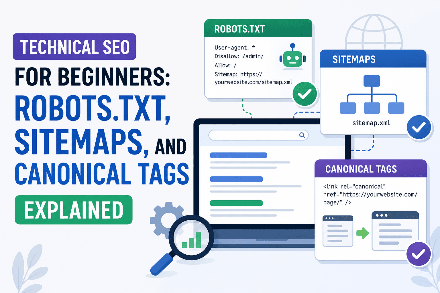 Technical SEO for Beginners: Robots.txt, Sitemaps, and Canonical Tags Explained