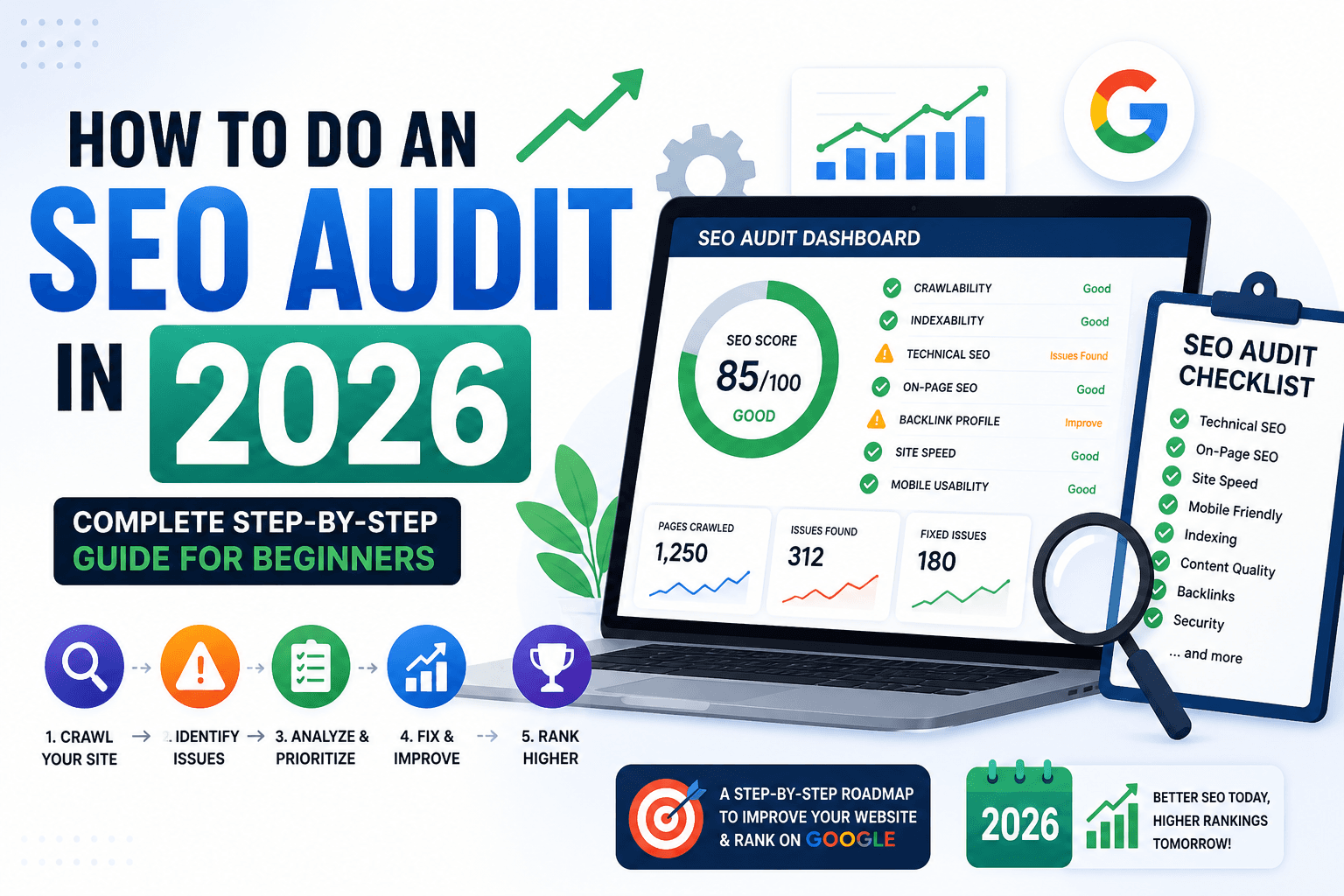 How to Do an SEO Audit in 2026 (Complete Step-by-Step Guide for Beginners)